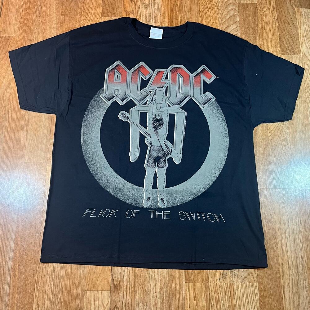 AC DC Flick The Switch T‎ Shirt Black Men’s Size XL NEW